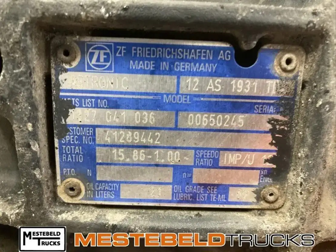 Iveco Versn bak Stralis - Gearbox and parts for Truck: picture 4 Iveco Versn bak Stralis - Gearbox and parts for Truck: picture 4