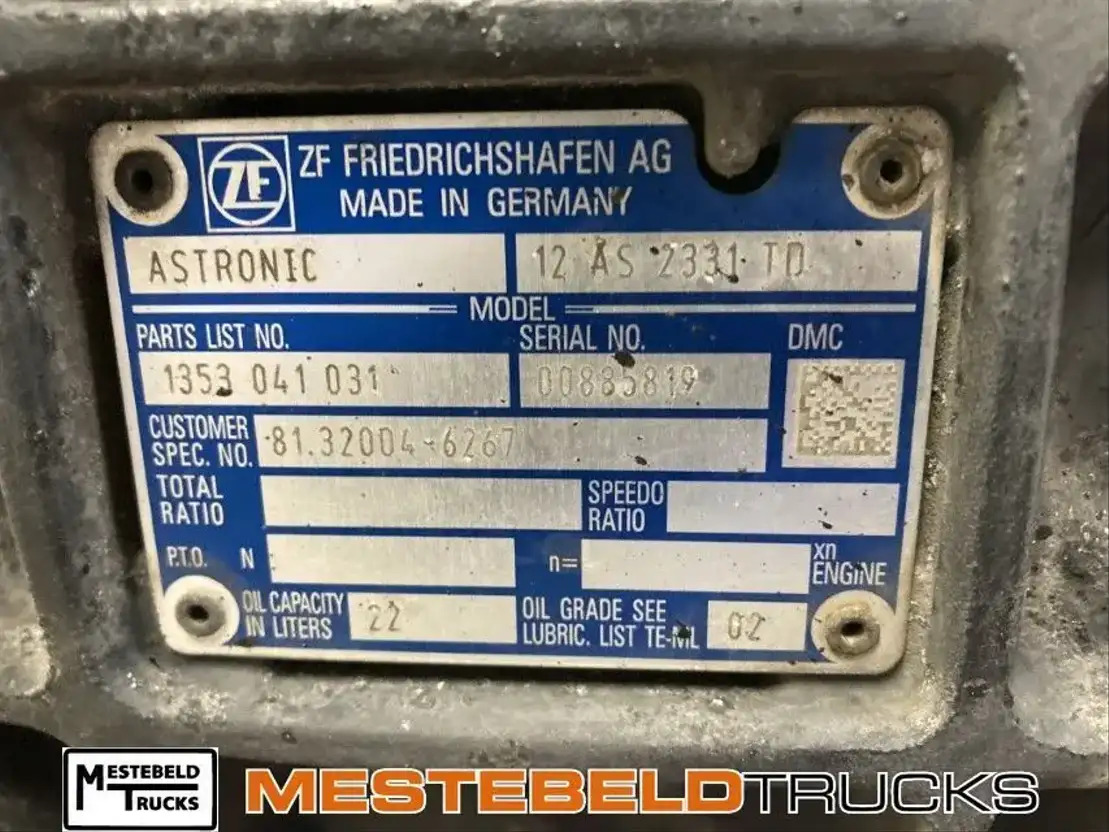 MAN Versn bak 12 AS 2130 TD - Gearbox and parts for Truck: picture 5 MAN Versn bak 12 AS 2130 TD - Gearbox and parts for Truck: picture 5