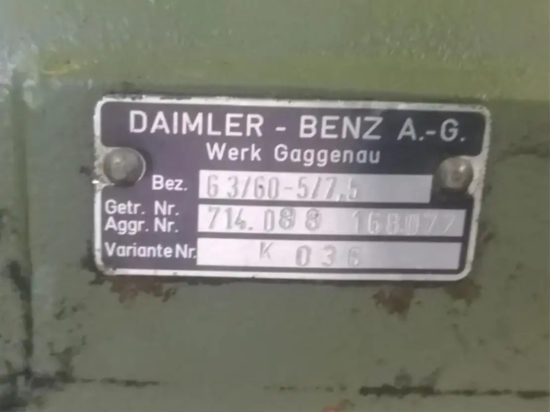 Mercedes-Benz Versnelllingsbak G3/60 - 5/7,5 - Gearbox and parts for Truck: picture 2 Mercedes-Benz Versnelllingsbak G3/60 - 5/7,5 - Gearbox and parts for Truck: picture 2