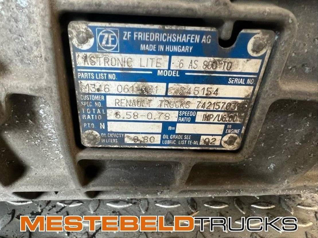 Renault Versnellingsbak 6 AS 800 TO - Gearbox for Truck: picture 3 Renault Versnellingsbak 6 AS 800 TO - Gearbox for Truck: picture 3