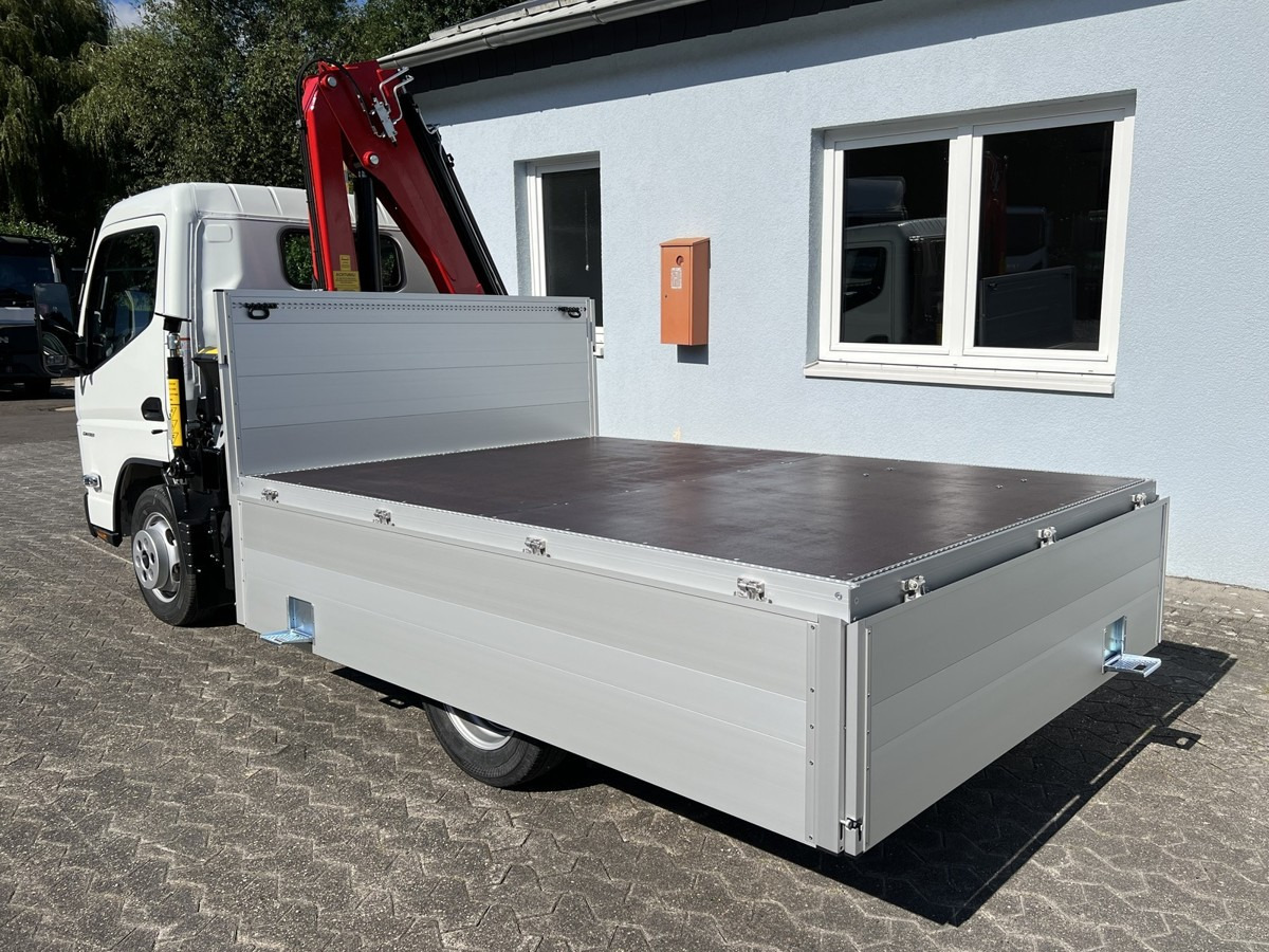 New Flatbed van FUSO 3S15 Alu Pritsche Ladekran 34S 3 x hydr.: picture 13