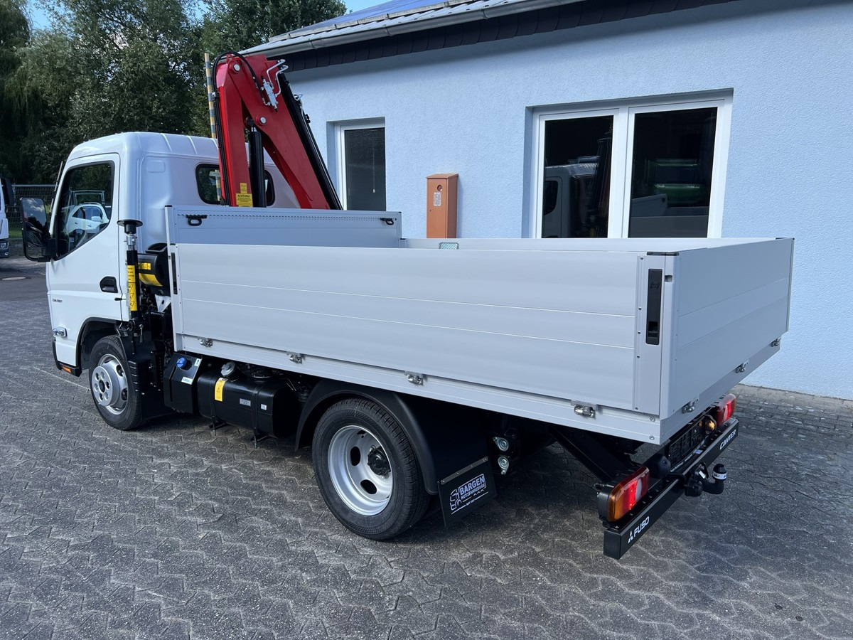 New Flatbed van FUSO 3S15 Alu Pritsche Ladekran 34S 3 x hydr.: picture 15