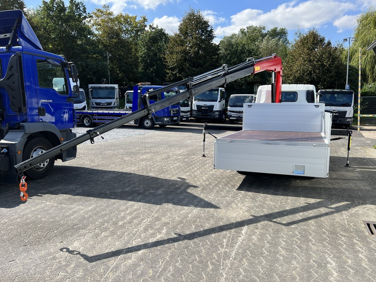 New Flatbed van FUSO 3S15 Alu Pritsche Ladekran 34S 3 x hydr.: picture 9