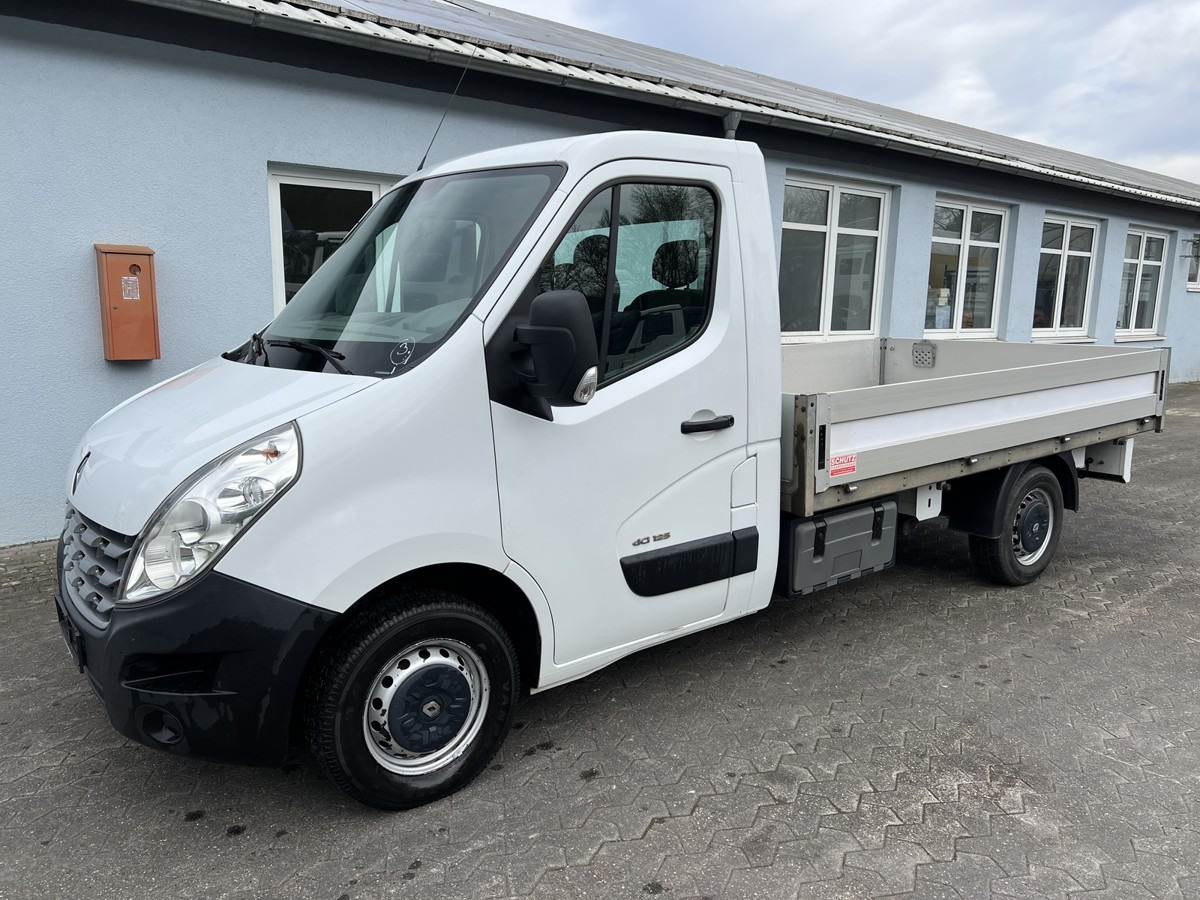RENAULT Master L2 Tiefpritsche 3.3m Schutz AHK 1 Hd - Flatbed van: picture 1 RENAULT Master L2 Tiefpritsche 3.3m Schutz AHK 1 Hd - Flatbed van: picture 1
