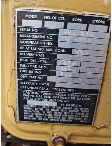 Engine Caterpillar 3408: picture 6