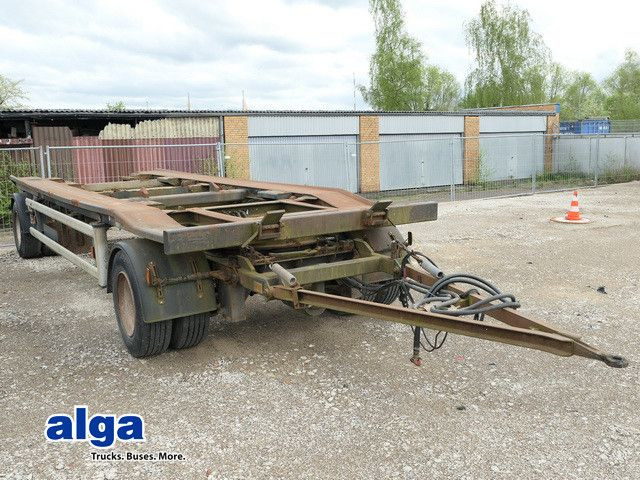 Hüffermann HKA 18.70, Außenroller, BPW, kl. Bereifung - Roll-off/ Skip trailer: picture 1 Hüffermann HKA 18.70, Außenroller, BPW, kl. Bereifung - Roll-off/ Skip trailer: picture 1