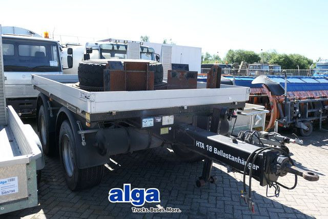 Hüffermann HTA 18.00, Tandem, Ballastanhänger, Luftfederung - Dropside/ Flatbed trailer: picture 1 Hüffermann HTA 18.00, Tandem, Ballastanhänger, Luftfederung - Dropside/ Flatbed trailer: picture 1