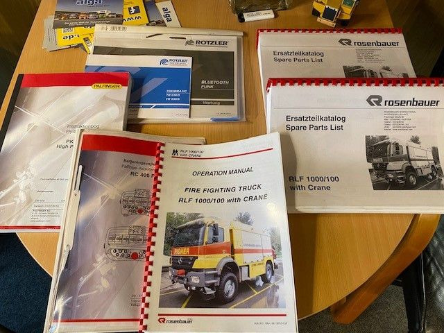 Fire truck, Crane truck Mercedes-Benz 1833 Axor 4x4, Kran Palfinger, Rosenbauer, AHK: picture 20