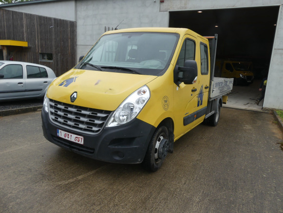 Camionnette plateau double cabine Renault Master DCI150 (2012-171.164 km-VIN:VF1MBH6F346533282) - Flatbed van, Combi van: picture 1 Camionnette plateau double cabine Renault Master DCI150 (2012-171.164 km-VIN:VF1MBH6F346533282) - Flatbed van, Combi van: picture 1