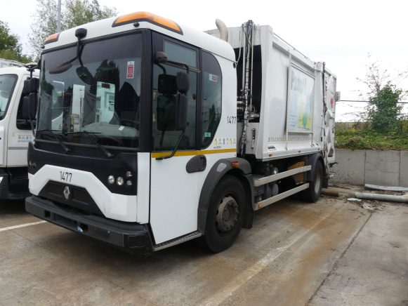 REF:1477 - Camion poubelle Renault Access (2014-173.146 km) (VIN:SEG1930BL5BD17887) - Garbage truck: picture 1 REF:1477 - Camion poubelle Renault Access (2014-173.146 km) (VIN:SEG1930BL5BD17887) - Garbage truck: picture 1