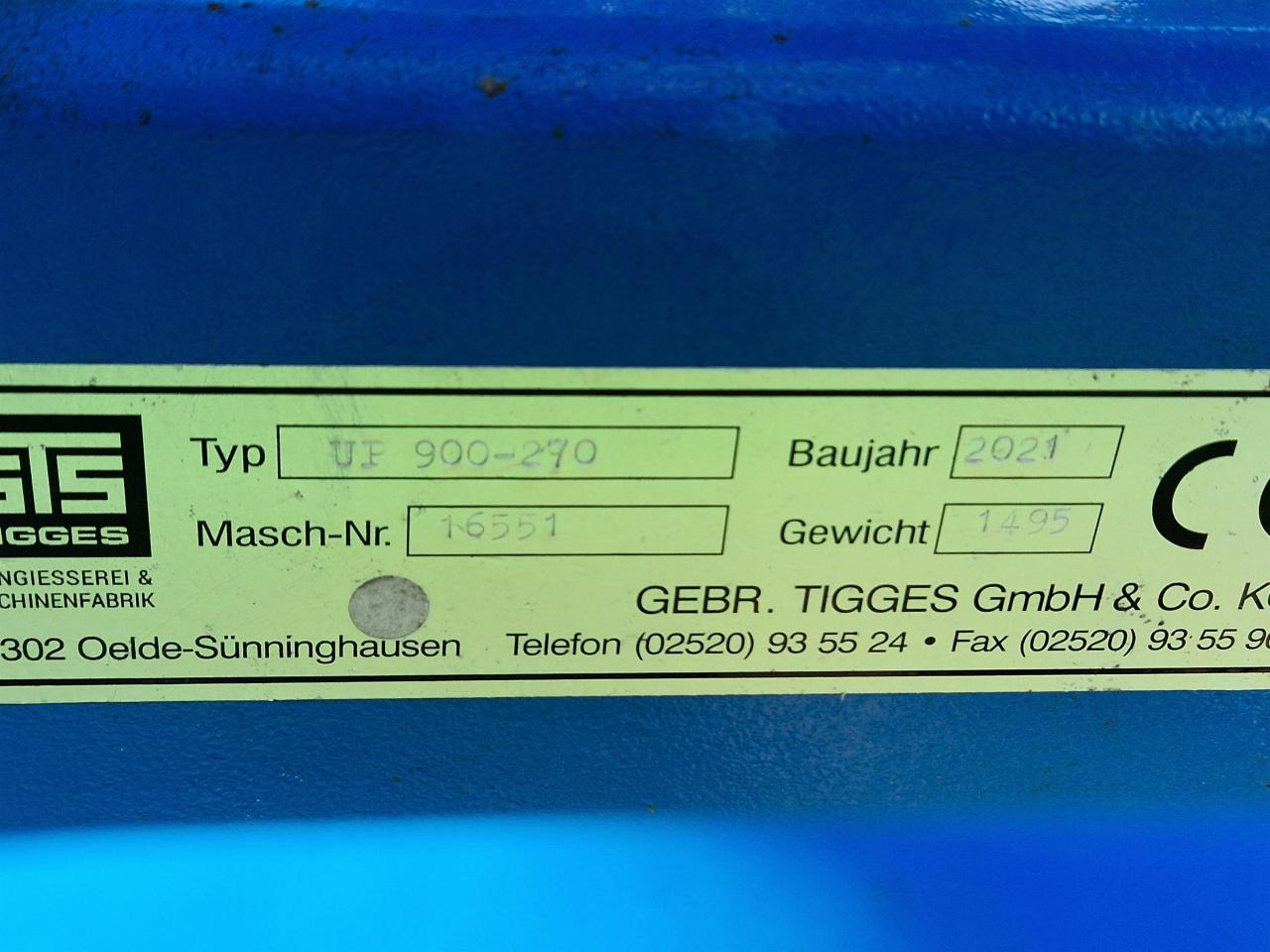 Tigges UPN 900-270 - Farm roller: picture 3 Tigges UPN 900-270 - Farm roller: picture 3