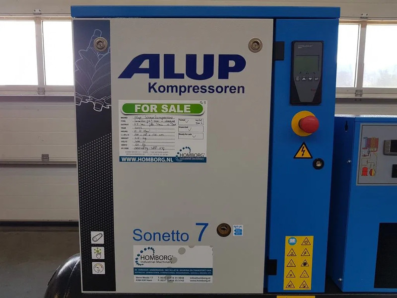 New Air compressor Alup Sonetto 7.5 + 200 Elektrische Schroefcompressor met ketel en droger 5.5 kW 750 L / min 10 Bar: picture 10