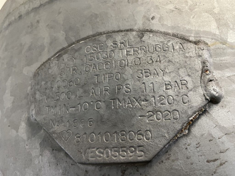 Atlas-Copco 500 Liter Gegalvaniseerde Verticale luchtketel 11 Bar (1 stuks) - Air compressor: picture 5 Atlas-Copco 500 Liter Gegalvaniseerde Verticale luchtketel 11 Bar (1 stuks) - Air compressor: picture 5