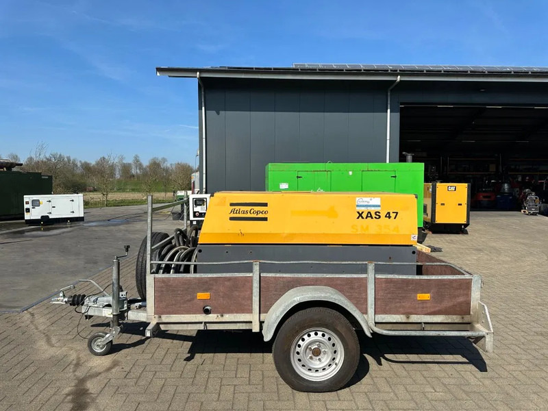 Atlas-Copco XAS 47 DD Deutz 2.6 m3 / min 7 Bar 21 kW Mobiele Diesel Compressor op aanhanger - Air compressor: picture 1 Atlas-Copco XAS 47 DD Deutz 2.6 m3 / min 7 Bar 21 kW Mobiele Diesel Compressor op aanhanger - Air compressor: picture 1