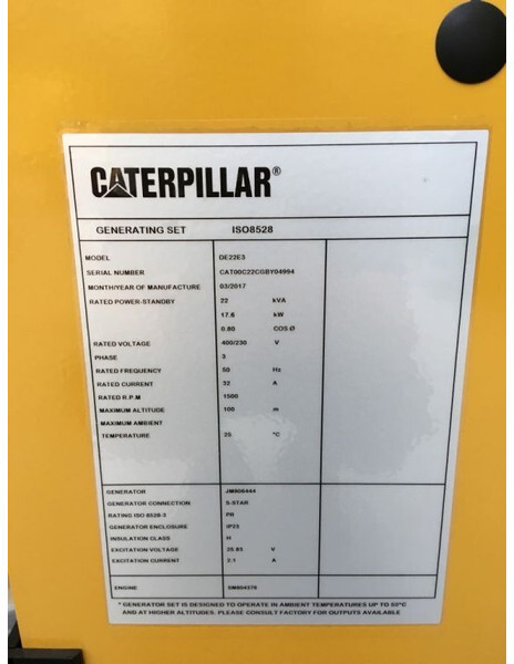 Caterpillar C2.2 22 kVA Silent generatorset New - Generator set: picture 4 Caterpillar C2.2 22 kVA Silent generatorset New - Generator set: picture 4