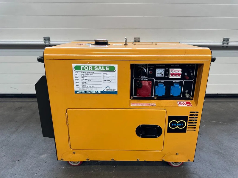 Diesel Diesel Generator UK-9500 5.5 kW 230 en 400 Volt Silent Diesel generator New ! - Generator set: picture 1 Diesel Diesel Generator UK-9500 5.5 kW 230 en 400 Volt Silent Diesel generator New ! - Generator set: picture 1
