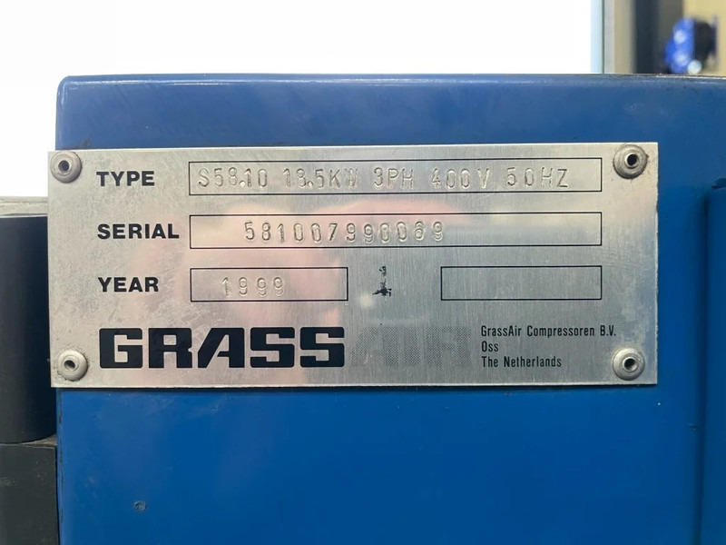Grassair S58.10 Elektrische Schroefcompressor 18.5 kW 2500 L / min 10 Bar - Air compressor: picture 4 Grassair S58.10 Elektrische Schroefcompressor 18.5 kW 2500 L / min 10 Bar - Air compressor: picture 4
