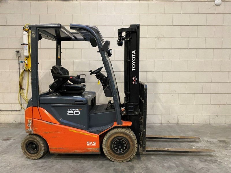 Electric forklift Toyota 2 ton Traigo 20 Duplex Freelift Sideshift Elektra Heftruck: picture 15