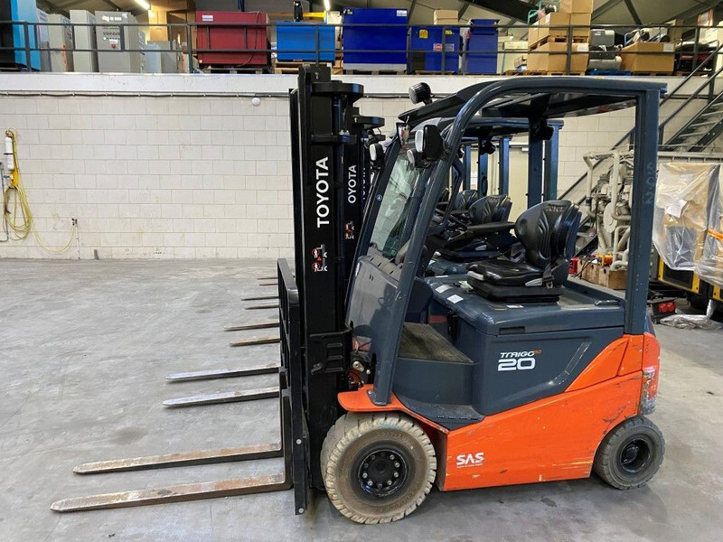 Electric forklift Toyota 2 ton Traigo 20 Duplex Freelift Sideshift Elektra Heftruck: picture 7