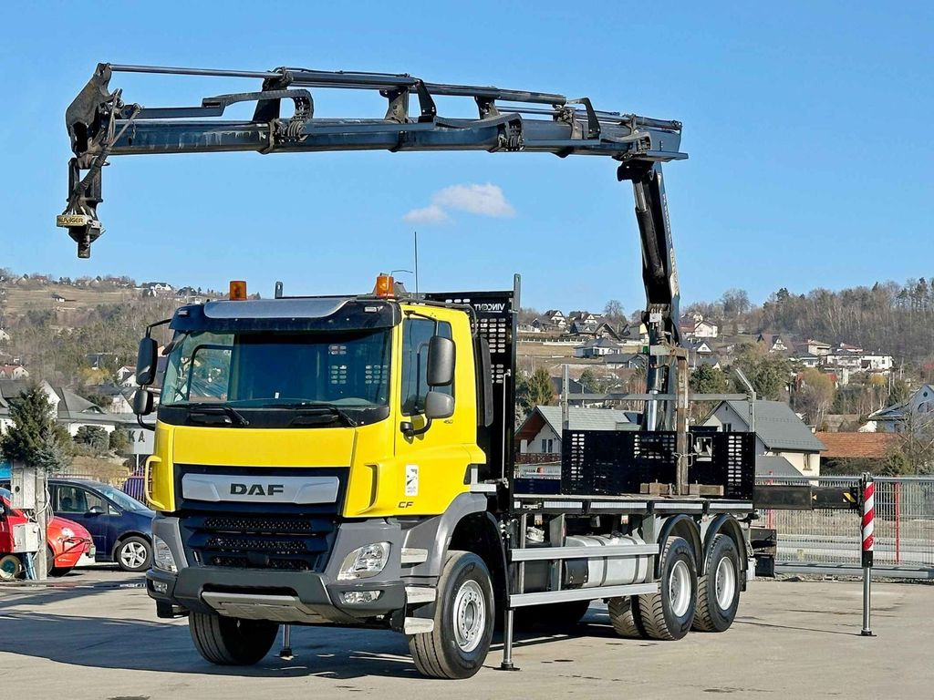 DAF CF 450 * PK 22002 - EH D + FUNK * 6x4 * TOP - Crane truck, Dropside/ Flatbed truck: picture 2 DAF CF 450 * PK 22002 - EH D + FUNK * 6x4 * TOP - Crane truck, Dropside/ Flatbed truck: picture 2