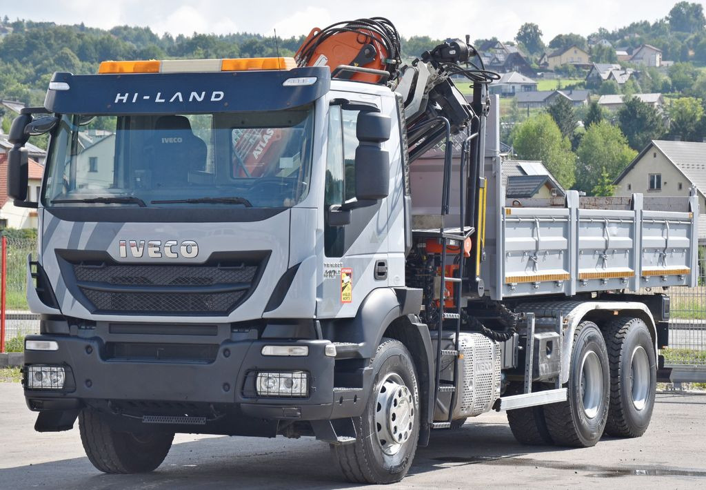 Iveco TRAKKER 410*Kipper 5,20m*ATLAS 165.2E * FUNK/6x4 - Crane truck, Tipper: picture 3 Iveco TRAKKER 410*Kipper 5,20m*ATLAS 165.2E * FUNK/6x4 - Crane truck, Tipper: picture 3