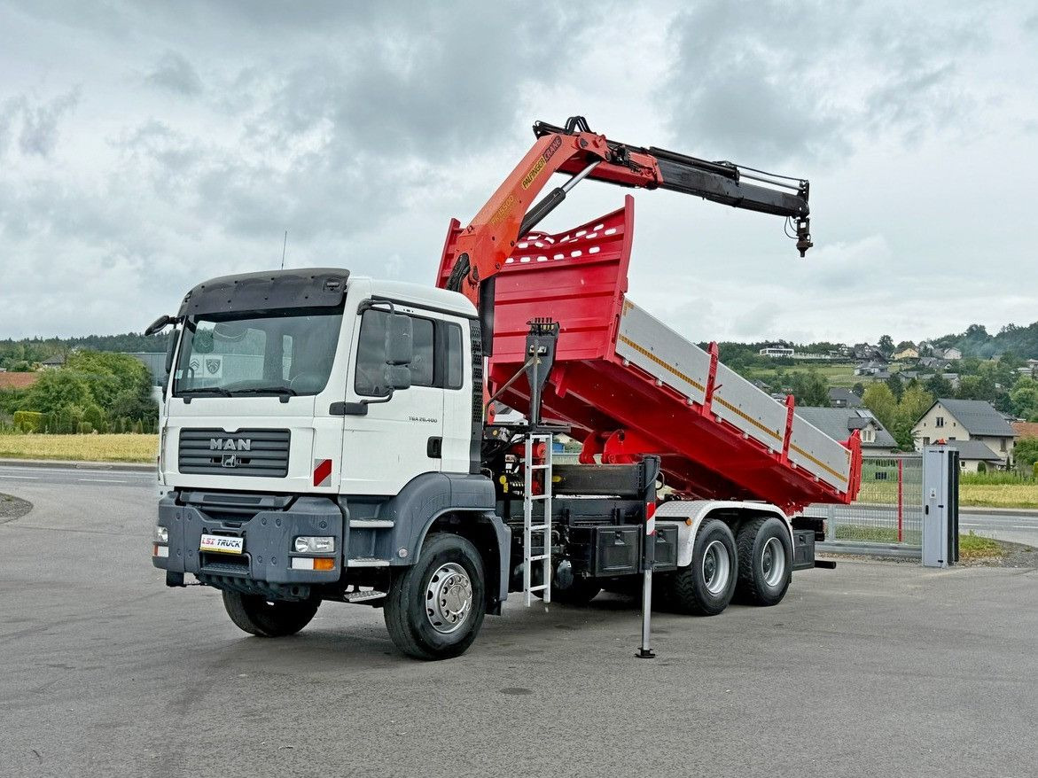 MAN TGA 26.400 * KIPPER 6,00m + PK 15500 * 6x4 * TOP - Tipper, Crane truck: picture 2 MAN TGA 26.400 * KIPPER 6,00m + PK 15500 * 6x4 * TOP - Tipper, Crane truck: picture 2