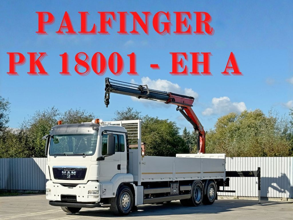 MAN TGS 26.440* PK 18001 - EH A + FUNK* TOPZUSTAND MAN TGS 26.440* PK 18001 - EH A + FUNK* TOPZUSTAND - Crane truck, Dropside/ Flatbed truck: picture 1 MAN TGS 26.440* PK 18001 - EH A + FUNK* TOPZUSTAND MAN TGS 26.440* PK 18001 - EH A + FUNK* TOPZUSTAND - Crane truck, Dropside/ Flatbed truck: picture 1