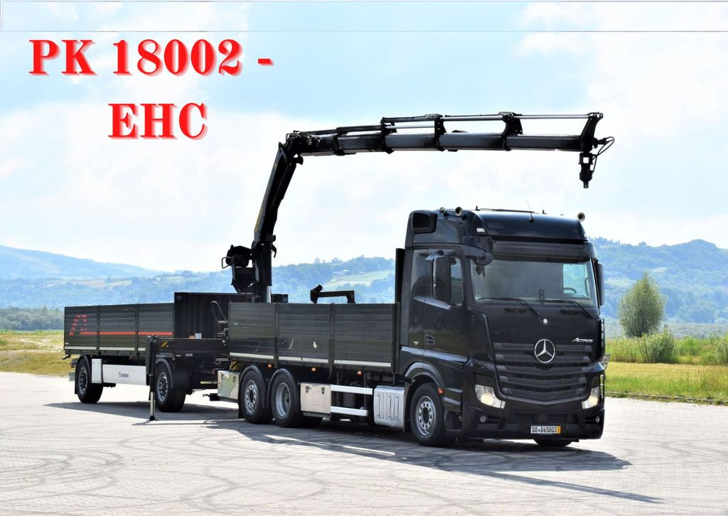 Mercedes-Benz ACTROS 2542 + PK18002-EH C/FUNK + Anhänger! Mercedes-Benz ACTROS 2542 + PK18002-EH C/FUNK + Anhänger! - Crane truck, Dropside/ Flatbed truck: picture 1 Mercedes-Benz ACTROS 2542 + PK18002-EH C/FUNK + Anhänger! Mercedes-Benz ACTROS 2542 + PK18002-EH C/FUNK + Anhänger! - Crane truck, Dropside/ Flatbed truck: picture 1