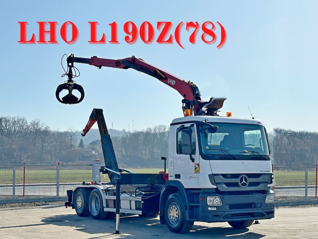 Mercedes-Benz ACTROS 2544 * ABROLLKIPPER * LHO L190Z(78) * TOP - Hook lift truck, Crane truck: picture 1 Mercedes-Benz ACTROS 2544 * ABROLLKIPPER * LHO L190Z(78) * TOP - Hook lift truck, Crane truck: picture 1