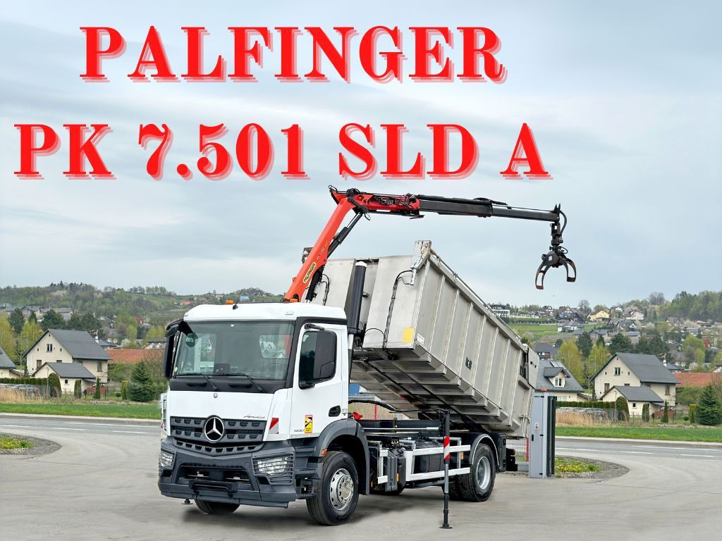Mercedes-Benz AROCS 1830* KIPPER 5,00m * PK 7.501 SLD A + FUNK - Tipper, Crane truck: picture 1 Mercedes-Benz AROCS 1830* KIPPER 5,00m * PK 7.501 SLD A + FUNK - Tipper, Crane truck: picture 1