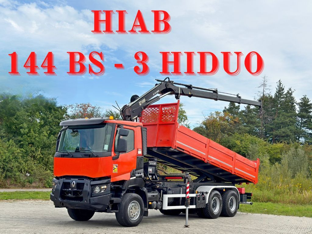 Renault K 380 * HIAB 144 BS - 3 HIDUO + FUNK * 6x4 * TOP - Crane truck: picture 1 Renault K 380 * HIAB 144 BS - 3 HIDUO + FUNK * 6x4 * TOP - Crane truck: picture 1