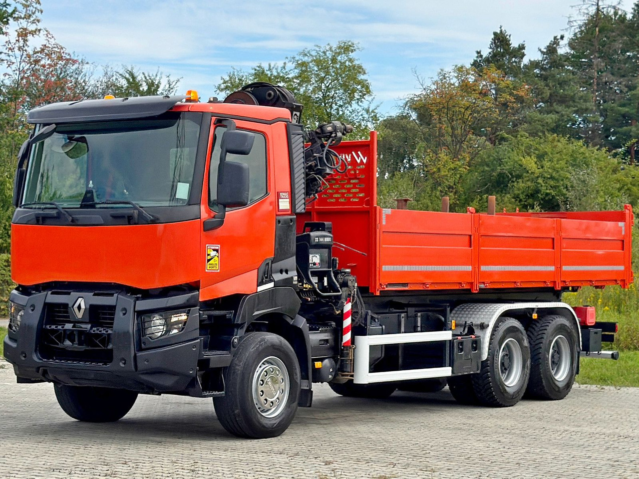 Renault K 380 * HIAB 144 BS - 3 HIDUO + FUNK * 6x4 * TOP - Tipper, Crane truck: picture 4 Renault K 380 * HIAB 144 BS - 3 HIDUO + FUNK * 6x4 * TOP - Tipper, Crane truck: picture 4