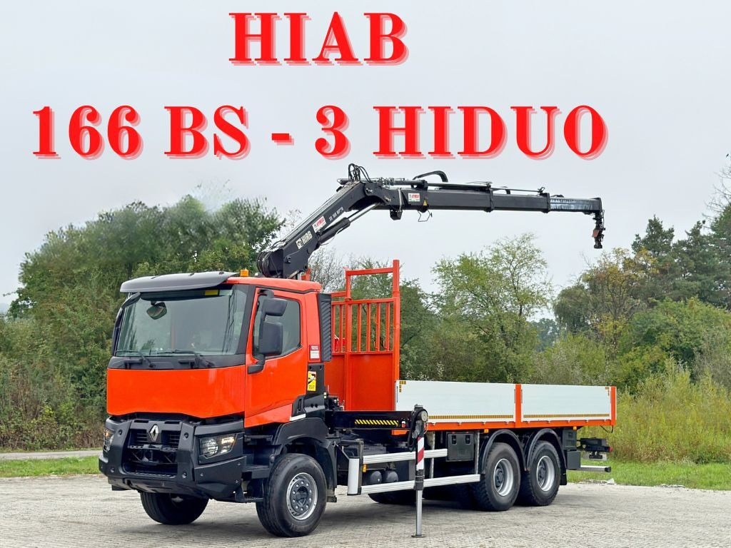Renault K 380 * HIAB 166 BS-3 HIDUO + FUNK* 6x4 - Crane truck: picture 1 Renault K 380 * HIAB 166 BS-3 HIDUO + FUNK* 6x4 - Crane truck: picture 1