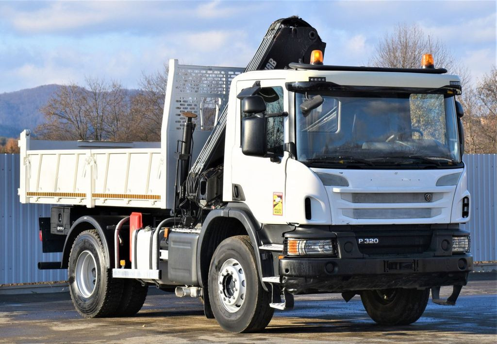 Scania P320 Kipper 3,90m *BORDMATIC*HIAB 122B-2DUO* TOP - Crane truck, Tipper: picture 3 Scania P320 Kipper 3,90m *BORDMATIC*HIAB 122B-2DUO* TOP - Crane truck, Tipper: picture 3