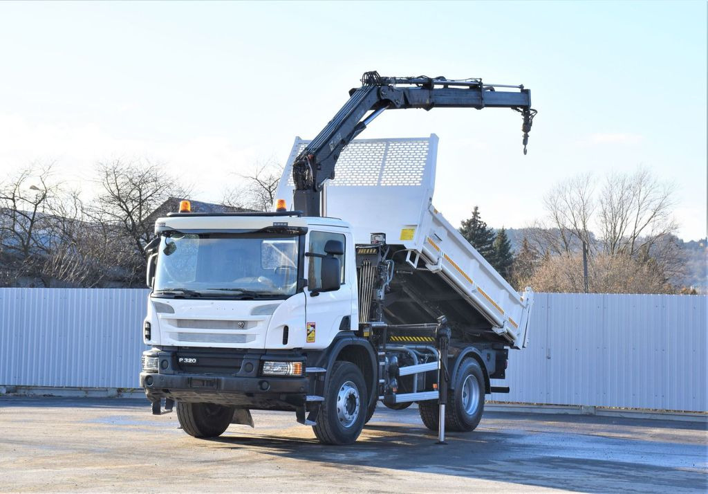Scania P320 Kipper 3,90m *BORDMATIC*HIAB 122B-2DUO* TOP - Crane truck, Tipper: picture 2 Scania P320 Kipper 3,90m *BORDMATIC*HIAB 122B-2DUO* TOP - Crane truck, Tipper: picture 2