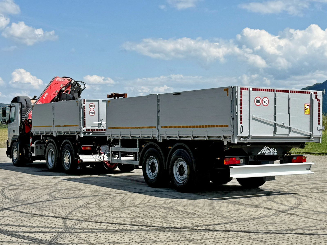 Tipper, Crane truck Volvo FMX 420* FASSI F275.2.25 + FUNK + Anhänger / TOP: picture 8