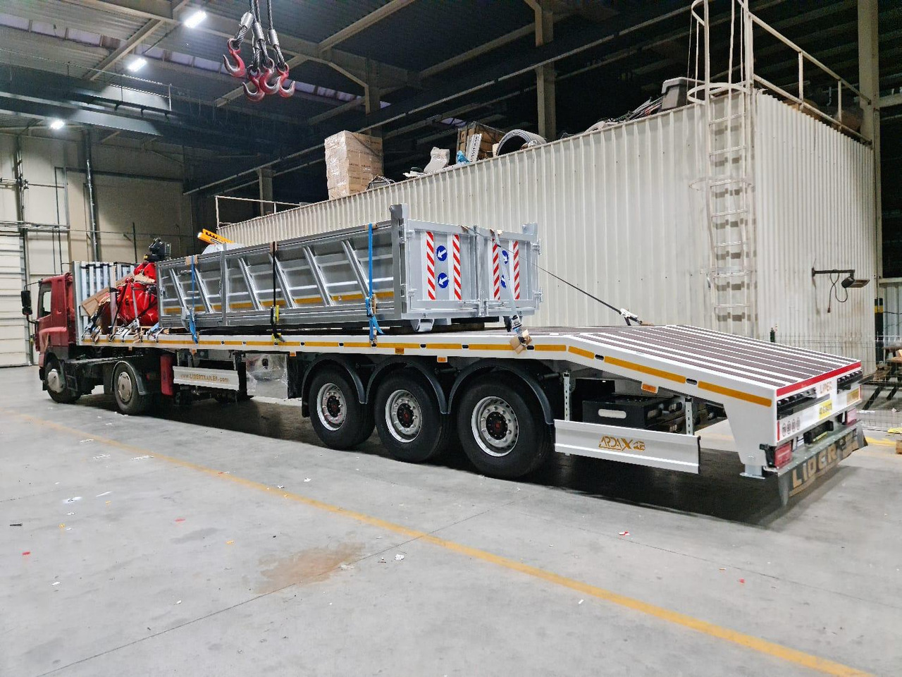 New Tipper body for transportation of containers LIDER NEW 2025 MODELS YEAR (MANUFACTURER COMPANY LIDER TRAILER: picture 19