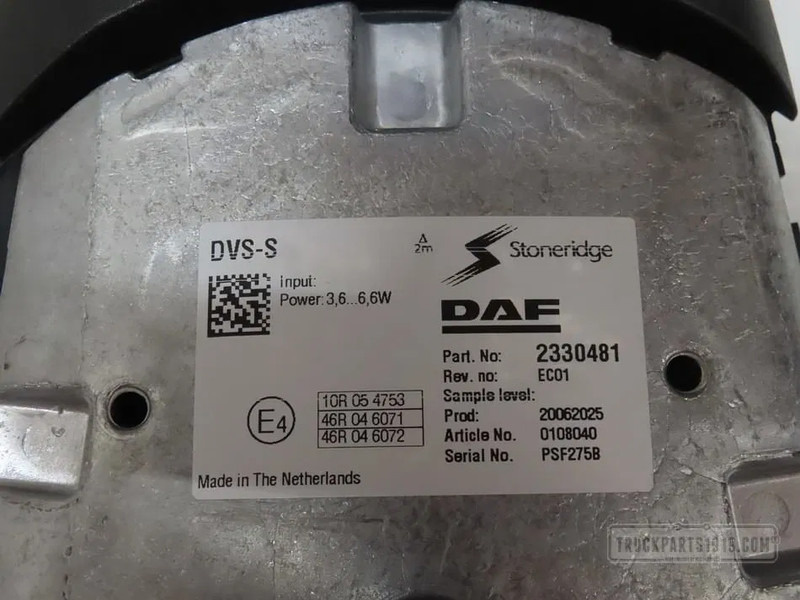 DAF 2330481 | DVS S Camera Rechts - ECU for Truck: picture 2 DAF 2330481 | DVS S Camera Rechts - ECU for Truck: picture 2