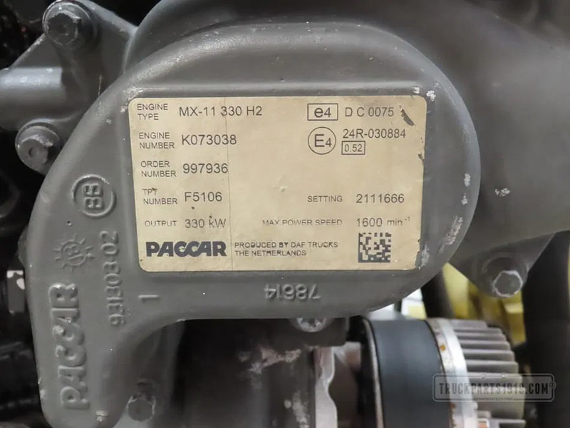 DAF Motor MX11 330 H2 Euro6 - Engine for Truck: picture 3 DAF Motor MX11 330 H2 Euro6 - Engine for Truck: picture 3
