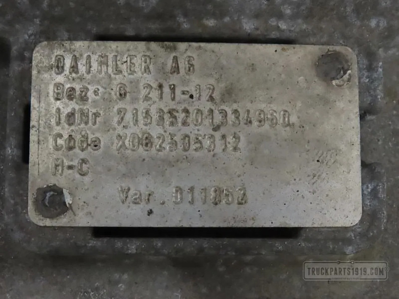 Mercedes-Benz 0012603600 Versnellingsbak G211-12 MB MP4 - Gearbox for Truck: picture 3 Mercedes-Benz 0012603600 Versnellingsbak G211-12 MB MP4 - Gearbox for Truck: picture 3