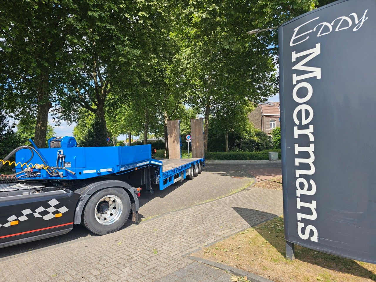 Goldhofer STN-L3 38/80 A Semie Tieflader - Low loader semi-trailer: picture 1 Goldhofer STN-L3 38/80 A Semie Tieflader - Low loader semi-trailer: picture 1
