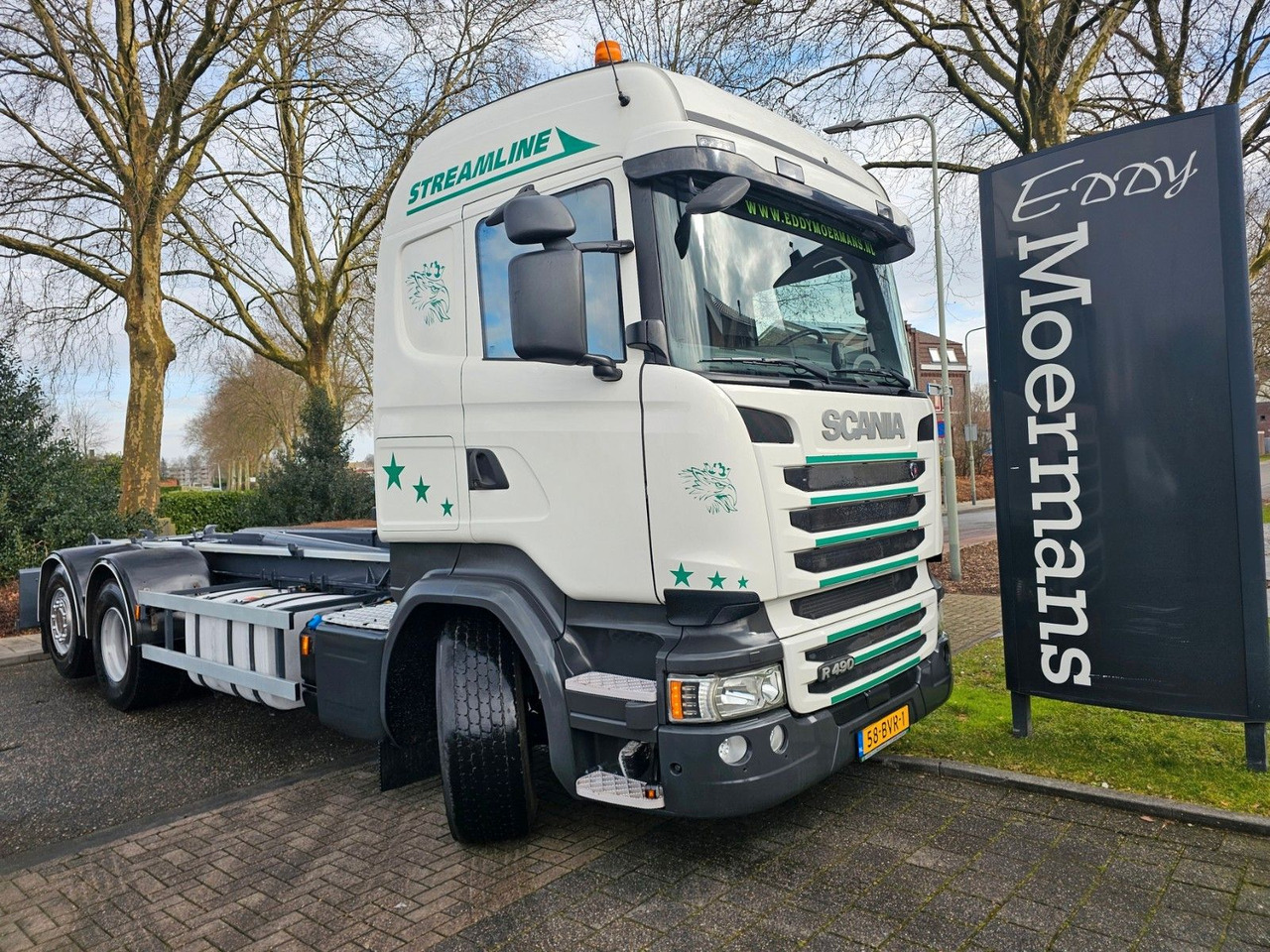 Scania R490 Highline Abrollkipper - Hook lift truck: picture 1 Scania R490 Highline Abrollkipper - Hook lift truck: picture 1