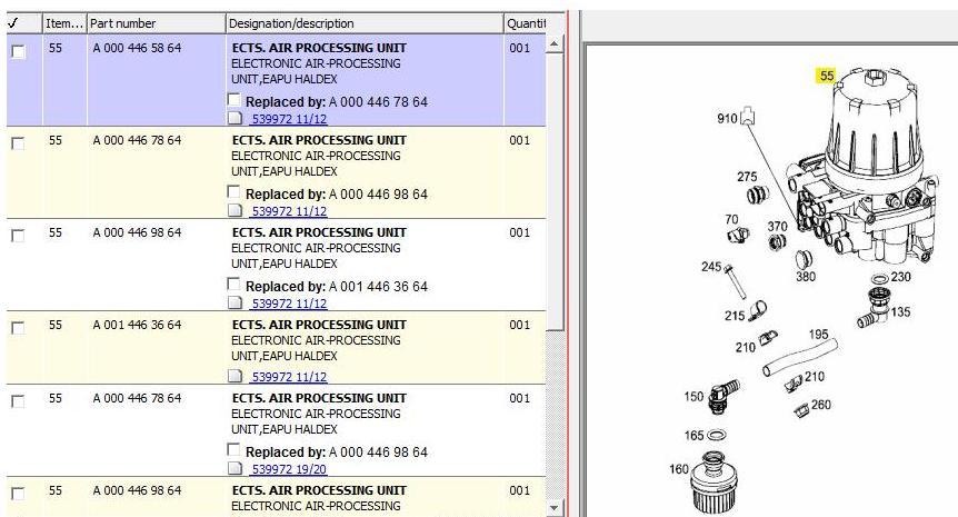 ECTS.ELECTRONIC AIR-PROCESSING UNIT EAPU HALDEX ACTROS MP4 - Brake valve for Truck: picture 4 ECTS.ELECTRONIC AIR-PROCESSING UNIT EAPU HALDEX ACTROS MP4 - Brake valve for Truck: picture 4