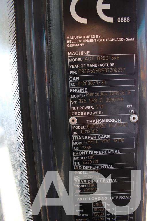 WOZIDŁO Bell ADT B25D 6×6 - Articulated dumper: picture 2 WOZIDŁO Bell ADT B25D 6×6 - Articulated dumper: picture 2