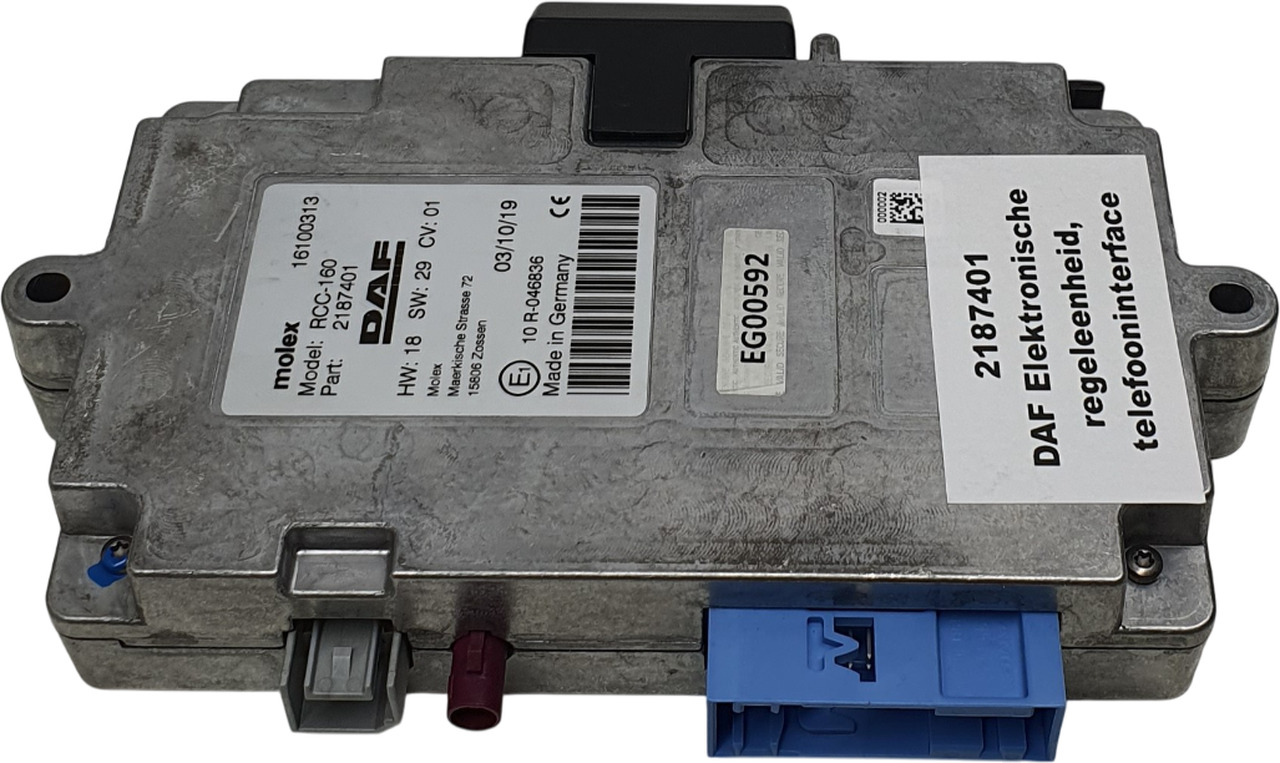 DAF ELEKTRONISCHE REGELENHEID, TELEFOONINTERFACE | 2187401 - ECU for Truck: picture 2 DAF ELEKTRONISCHE REGELENHEID, TELEFOONINTERFACE | 2187401 - ECU for Truck: picture 2