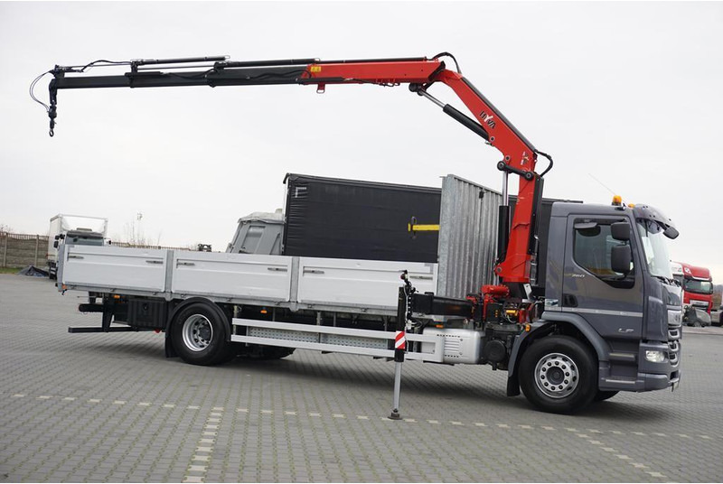 DAF LF / 260 / ACC / SKRZYNIOWY + HDS / HYVA HC-183 / PILOT / ROTATO - Dropside/ Flatbed truck, Crane truck: picture 4 DAF LF / 260 / ACC / SKRZYNIOWY + HDS / HYVA HC-183 / PILOT / ROTATO - Dropside/ Flatbed truck, Crane truck: picture 4