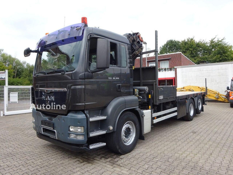 MAN TGS 26.360 - Open flatbed+crane 6x2 - Dropside/ Flatbed truck, Crane truck: picture 1 MAN TGS 26.360 - Open flatbed+crane 6x2 - Dropside/ Flatbed truck, Crane truck: picture 1