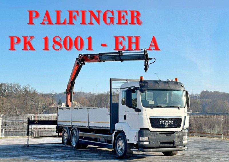 MAN TGS 26.440* PK 18001 - EH A + FUNK* TOPZUSTAND - Dropside/ Flatbed truck, Crane truck: picture 1 MAN TGS 26.440* PK 18001 - EH A + FUNK* TOPZUSTAND - Dropside/ Flatbed truck, Crane truck: picture 1