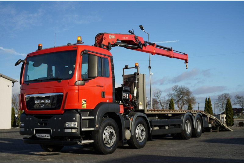 MAN TGS 35.360 / 8x2-4 / LAWETA + HDS HIAB 166 E-2 / 4 OSIOWY / NAJ - Tow truck: picture 1 MAN TGS 35.360 / 8x2-4 / LAWETA + HDS HIAB 166 E-2 / 4 OSIOWY / NAJ - Tow truck: picture 1