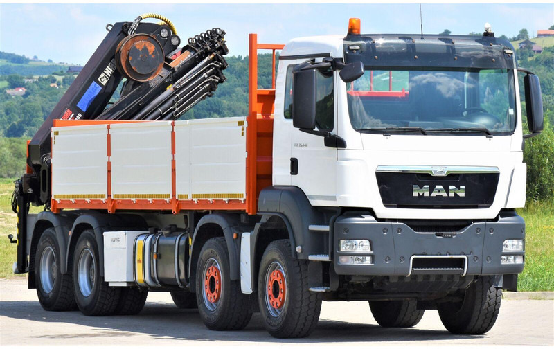 MAN TGS 35.440 * HIAB 322 EP-5HIPRO+FUNK / 8x4! - Dropside/ Flatbed truck, Crane truck: picture 3 MAN TGS 35.440 * HIAB 322 EP-5HIPRO+FUNK / 8x4! - Dropside/ Flatbed truck, Crane truck: picture 3